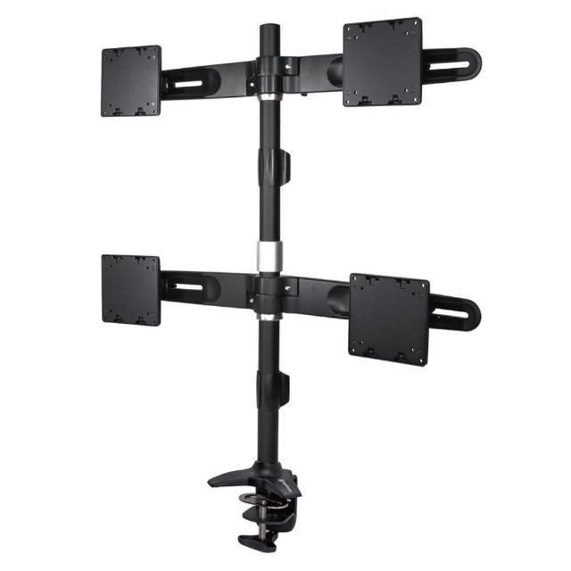 ErgoGrade EGTC744Q 壁掛架專為20-24吋螢幕設計，臺灣原廠製造，提供長達5年保固。採用鋼、鋁合金與塑膠材質，黑色系外觀簡約耐用。支援VESA 100x100mm/75x75mm安裝，單一螢幕承重2-8KG（曲面螢幕限5.5KG以內），產品尺寸715 x 730 x 145 mm。完美提升工作空間，節省桌面空間，適合辦公與娛樂使用。