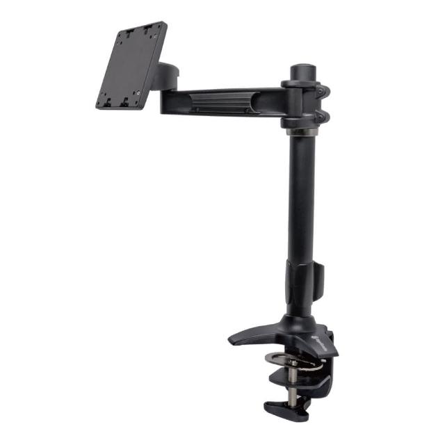 ErgoGrade EGTC110Q 是一款高承重單螢幕支架，支援螢幕尺寸12.5吋至27吋，最大承載重量達8KG，採用堅固鋁合金材質，輕便耐用，黑色設計簡潔時尚，符合國際VESA安裝標準，適合辦公室、家庭或遊戲使用。