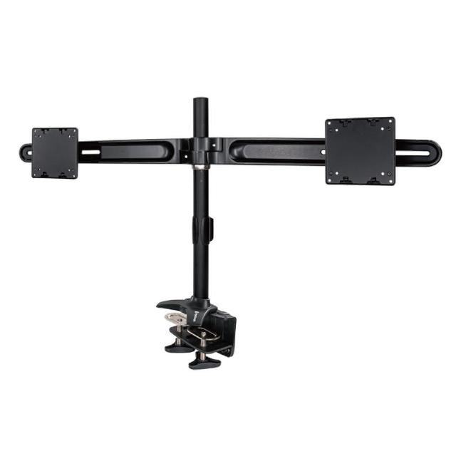 ErgoGrade EGTC732Q 是一款高品質雙螢幕支架，支援12.5吋以下至34吋螢幕，最大承載重量達2-10KG，符合國際VESA安裝標準。採用鋁合金材質，輕便耐用，黑色設計簡潔時尚，適合辦公室或家庭使用。