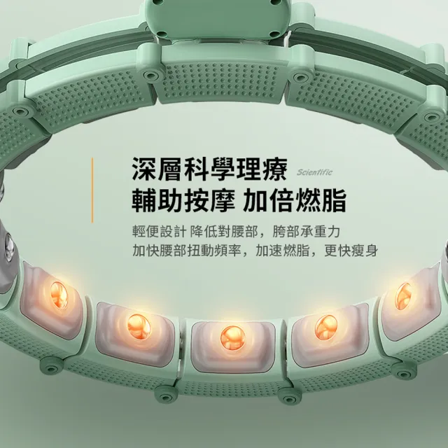 【ANTIAN】智能按摩瘦身計數呼啦圈 運動呼拉圈健身馬甲線腹肌訓練器 可拆卸調節瘦腰圈