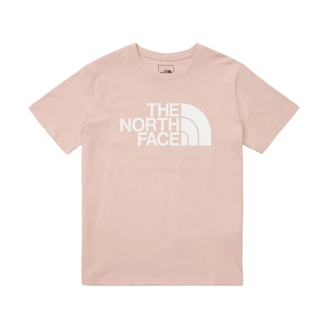 The North Face TNF 北臉 休閒 運動 短袖上衣 W FOUNDATION LOGO S/S TEE - AP 女 粉(NF0A89QULK6)