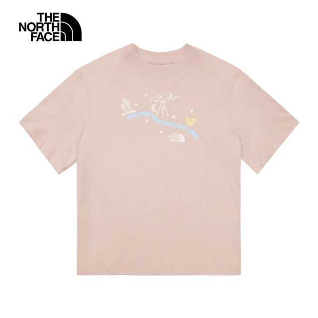 The North Face TNF 北臉 休閒 運動 短袖上衣 W S/S TNF ELEMENT RLX TEE - AP 女 粉色(NF0A8ASQLK6)