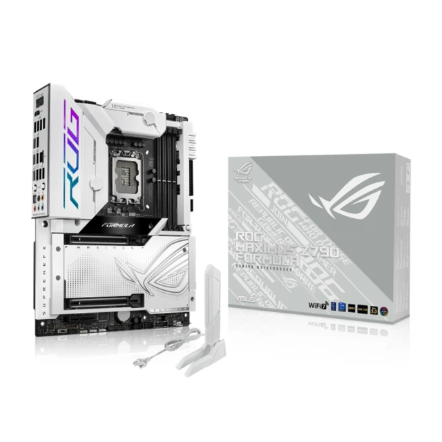 ASUS 華碩 ROG MAXIMUS Z790 FORMULA 主機板+Fractal Design North Chalk White 電腦機殼-橡木白