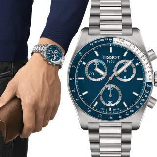 【TISSOT 天梭】官方授權 PR516 石英計時手錶-40mm 開學(T1494171104100)