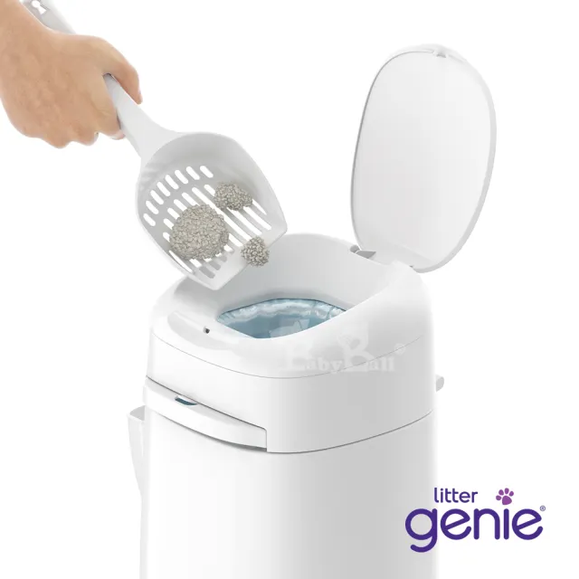 【Litter Genie】加拿大 Litter Genie 第四代貓咪鎖便桶 多層鎖臭塑膠袋匣 八角形(有專利正品才能鎖住異味)