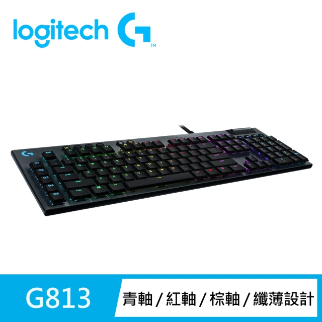 Logitech G G813 LIGHTSYNC RGB 機械式遊戲鍵盤(紅軸)