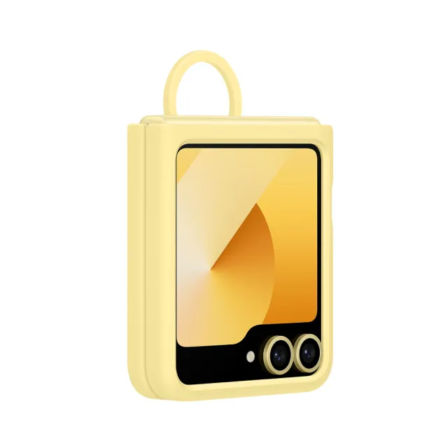 【Samsung 三星】Galaxy Z Flip6 原廠矽膠薄型保護殼 - 附指環扣(EF-PF741)