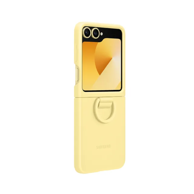 【Samsung 三星】Galaxy Z Flip6 原廠矽膠薄型保護殼 - 附指環扣(EF-PF741)