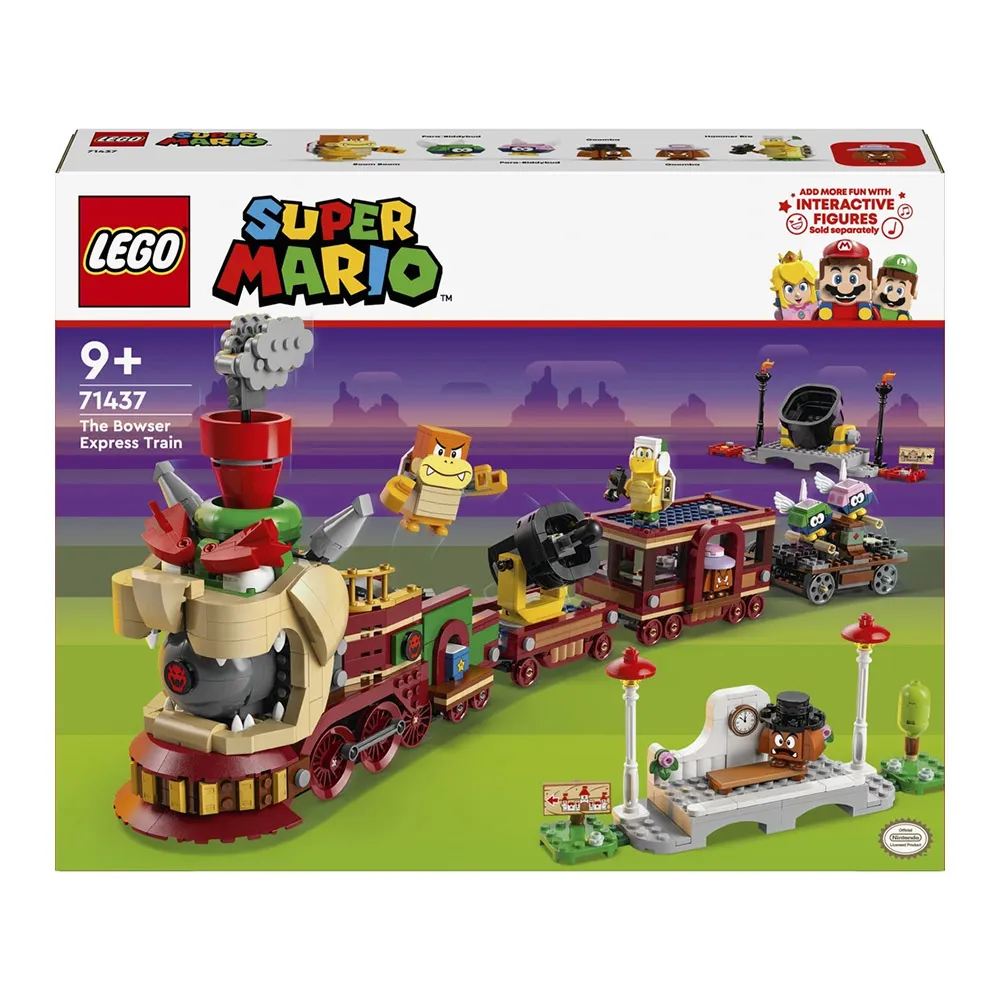 【LEGO 樂高】71437 Super Mario 超級瑪利歐系列 庫巴特快列車(遊戲 火車 模型)