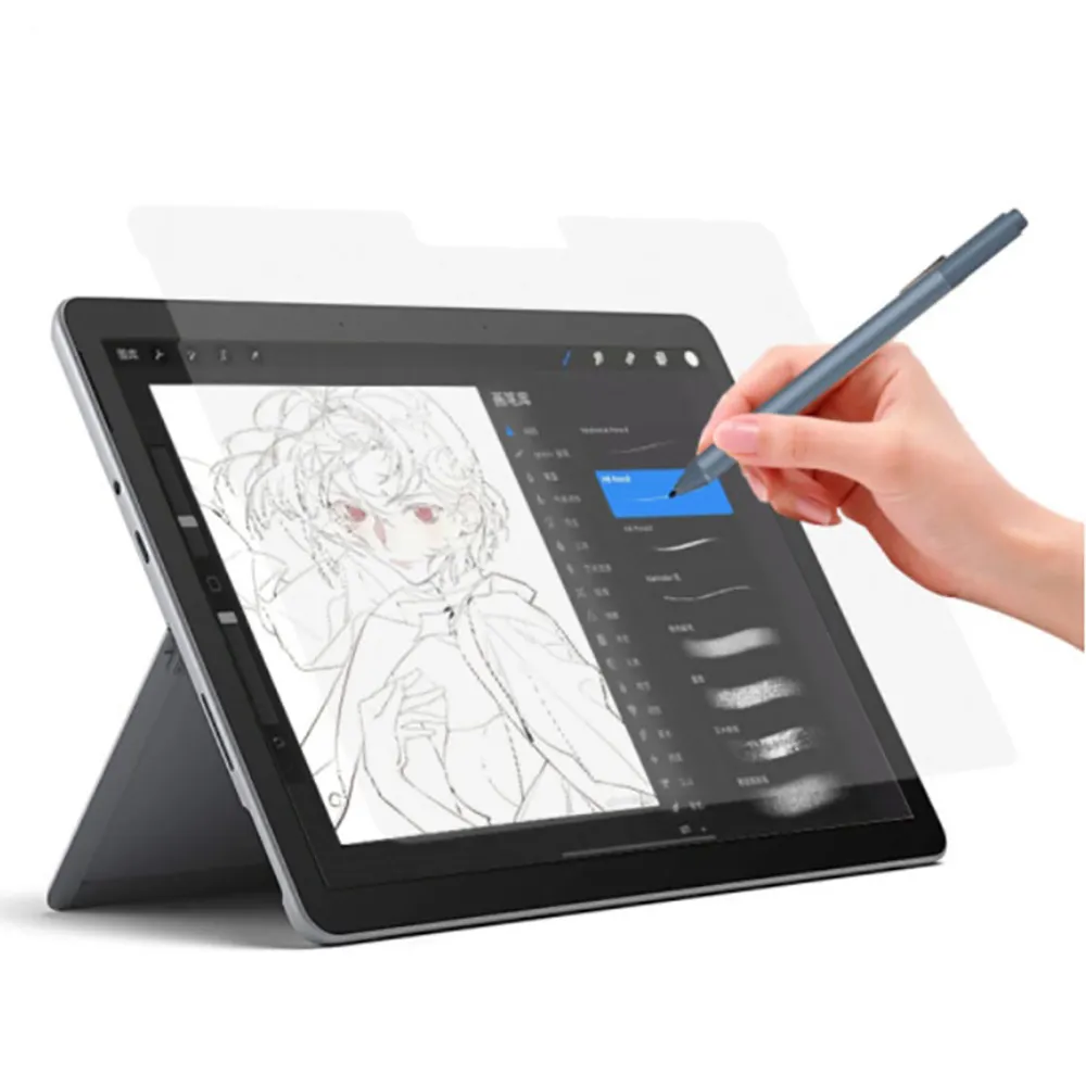 【ZA喆安】微軟13/12.3/10吋 Surface Pro X/4/5/6/7/Surface Go真實書寫類紙保護貼膜(Surface螢幕保護貼膜)