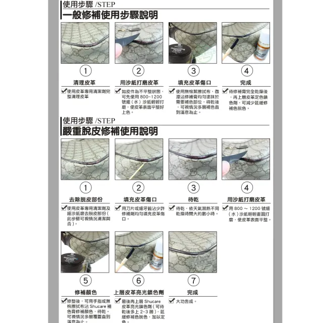 【鞋博士嚴選鞋材】shucare皮革深層修補膏(修復退色補色脫皮修鞋皮件龜裂刮傷21色)