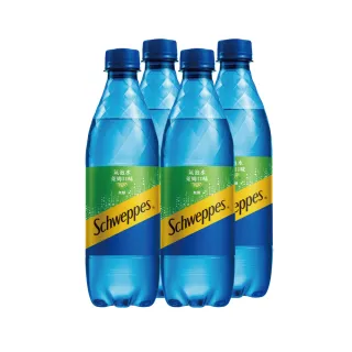 【Schweppes 舒味思】萊姆口味氣泡水 寶特瓶500ml x4入/組