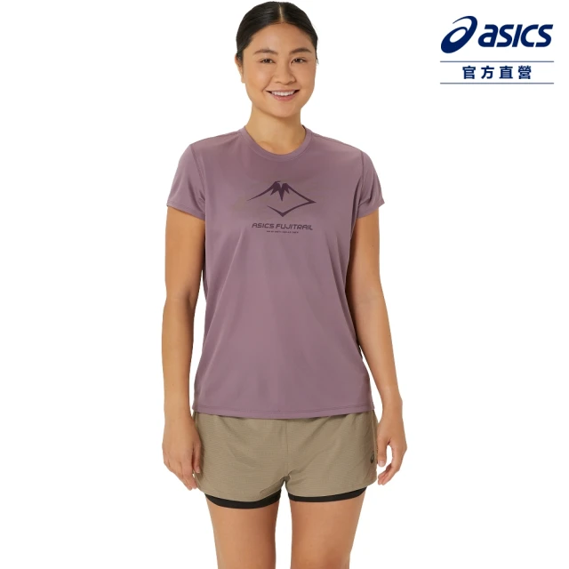 asics 亞瑟士 短袖上衣 女款 FUJITRAIL 海外版 跑步上衣(2012C971-501)