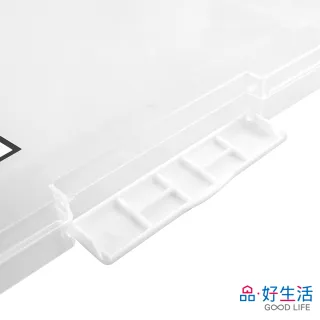 【GOOD LIFE 品好生活】日本製素色單壓扣文件盒（A4）(日本直送 均一價)