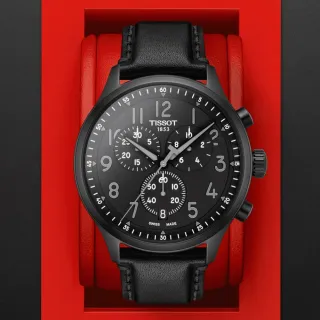 【TISSOT 天梭】CHRONO XL 韻馳系列 三眼計時石英腕錶 618 週年慶 推薦(T1166173605200)