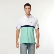 【NAUTICA】男裝 品味非凡棉質短袖POLO衫(白綠色)