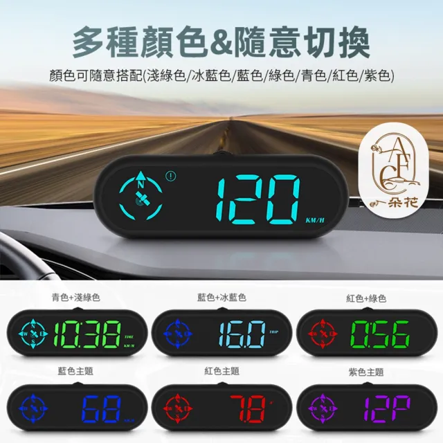 【一朵花汽車百貨】G9抬頭顯示器 HUD 平視抬頭顯示器 水溫 電壓 時速 多款模式 警報功能 多功能顯示