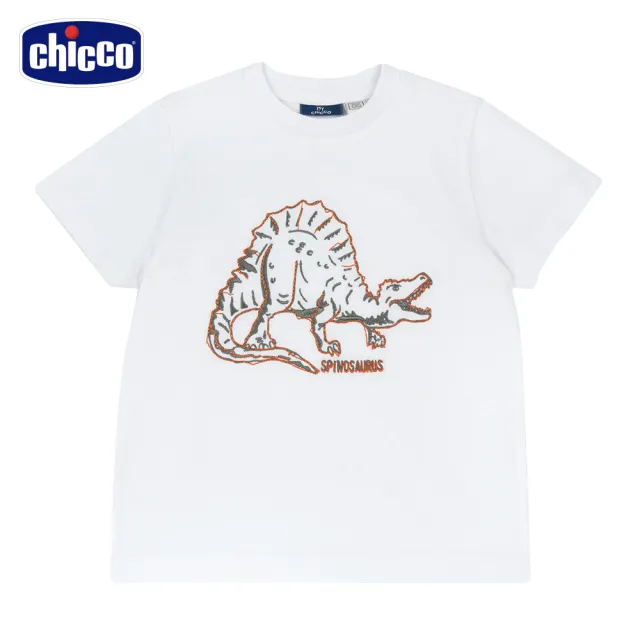 【Chicco】24SS童裝-原野探險-棘龍短袖上衣