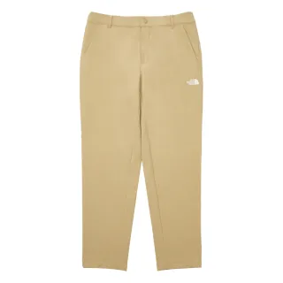 【The North Face 官方旗艦】北面男款卡其色DWR防潑水品牌LOGO長褲｜83OOLK5
