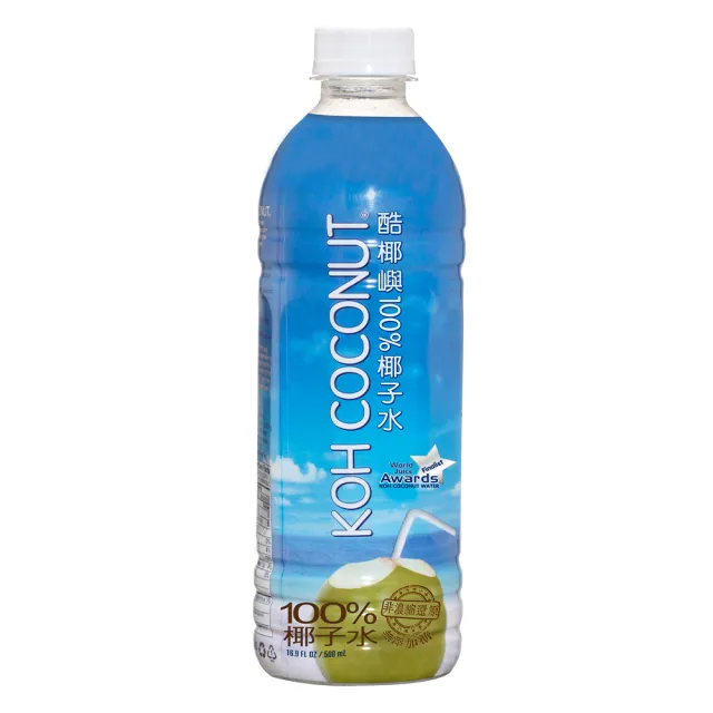 【KOH COCONUT 酷椰嶼】100%椰子水500mlx24入/箱