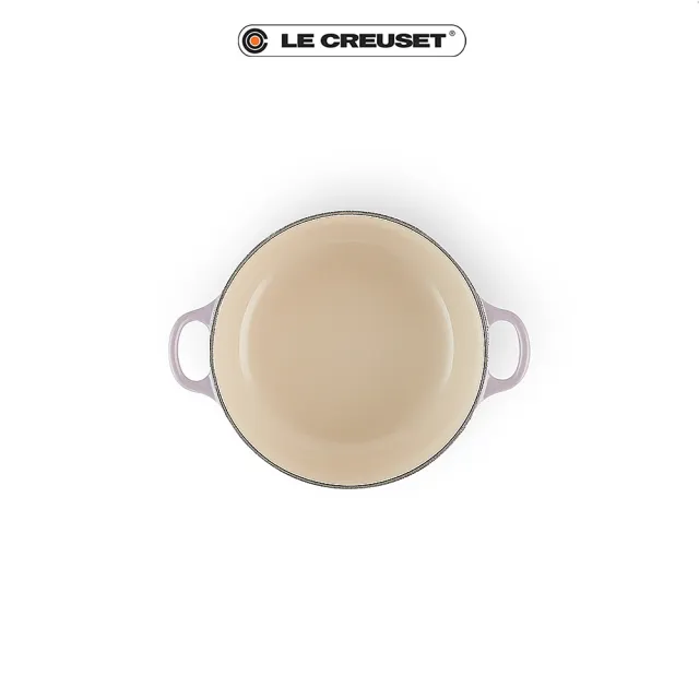 【Le Creuset】琺瑯鑄鐵鍋圓鍋20cm(薰衣草-鋼頭)