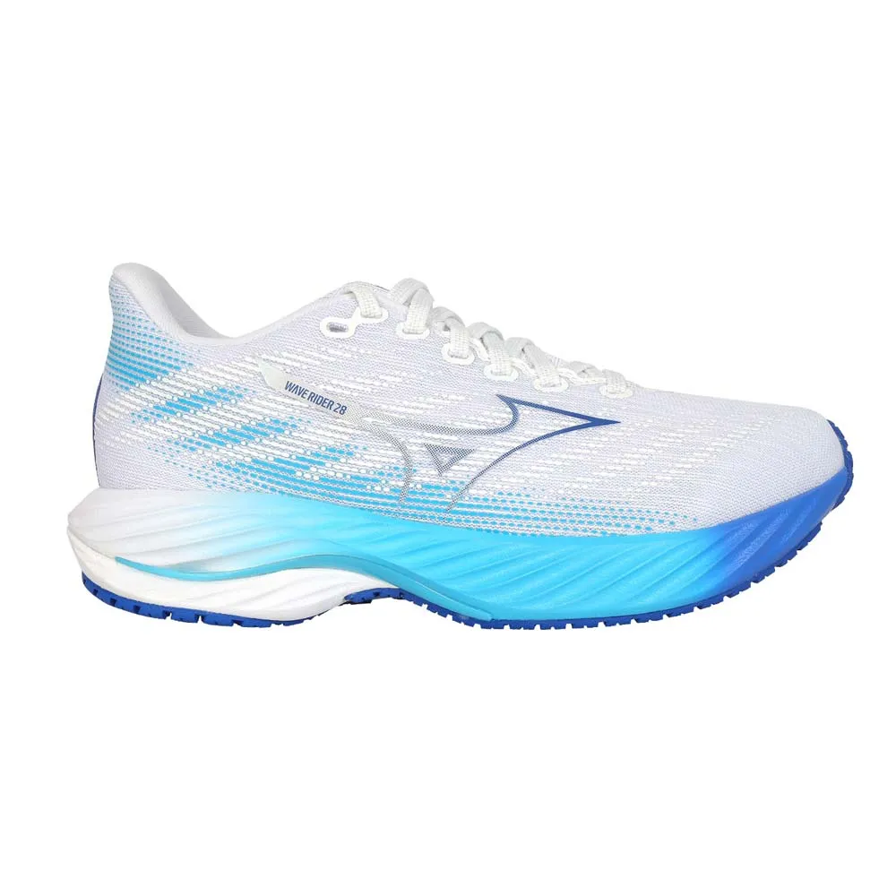 【MIZUNO 美津濃】WAVE RIDER 28 SW 女慢跑鞋-4E-運動 寬楦(J1GD240621)