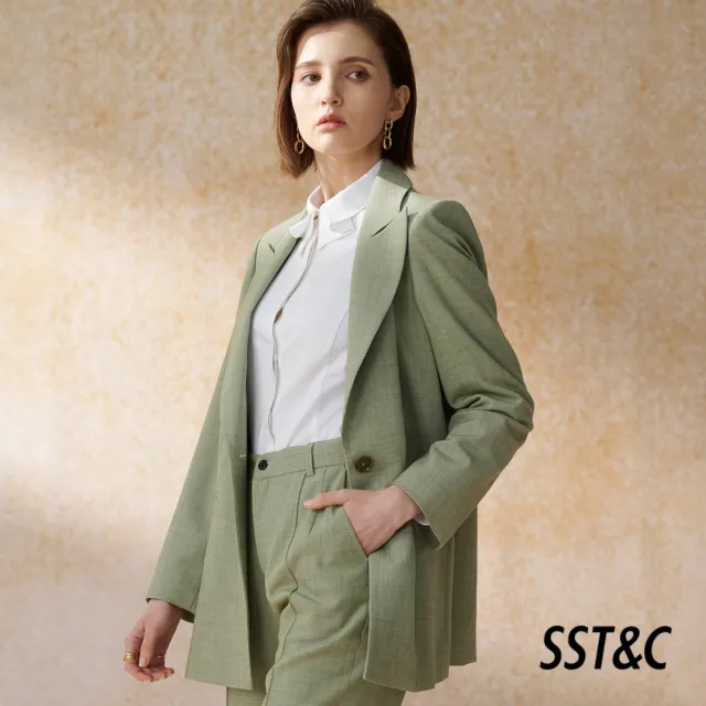 【SST&C】女裝 淺綠色劍領西裝外套7162405005(換季65折)