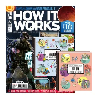 【希伯崙】《How It Works知識大圖解》1年12期 贈 打開知識系列翻翻書（藝術&運動原來是這樣）