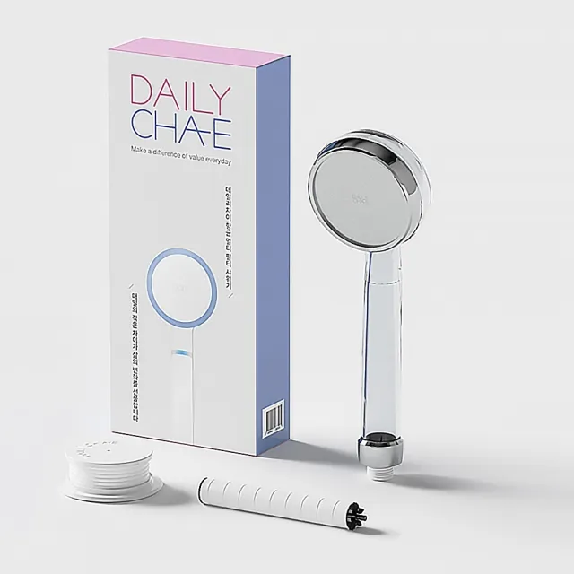 【韓國 DailyCha-E 每日淨】ACF淨水等級 濾菌除氯加壓蓮蓬頭組合