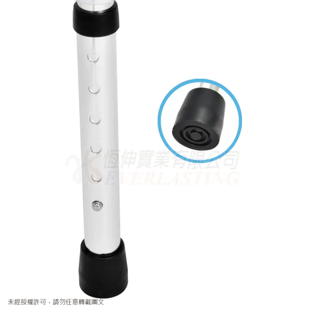 【恆伸醫療器材】ER-3428 ㄇ型助行器 + 3吋直向輔助輪(藍/黑 隨機出貨)