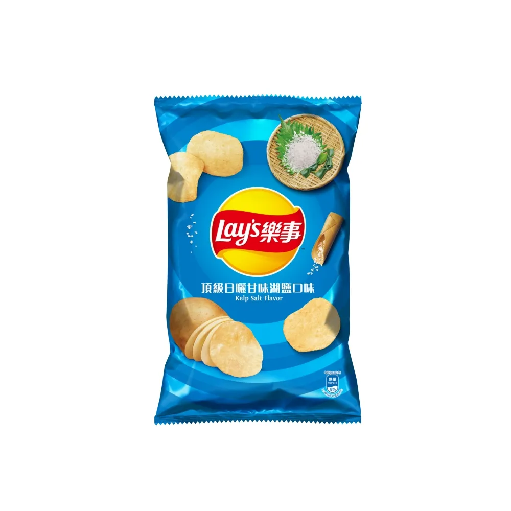 【Lay’s 樂事】樂事頂級日曬甘味湖鹽口味洋芋片85g/包