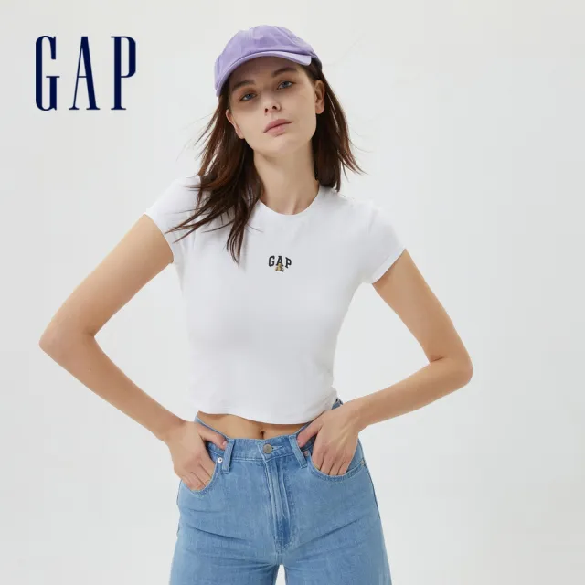 【GAP】男女款 純棉小熊圓領短袖T恤-多款任選(598251&548022)