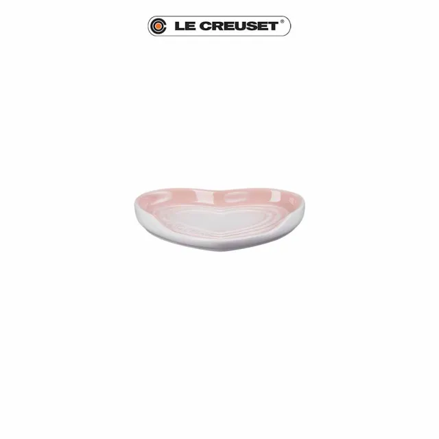 【Le Creuset】瓷器心型鏟座盤(貝殼粉)