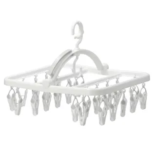 【NITORI 宜得利家居】簡易曬衣夾 SN02 24P(曬衣夾 衣夾)