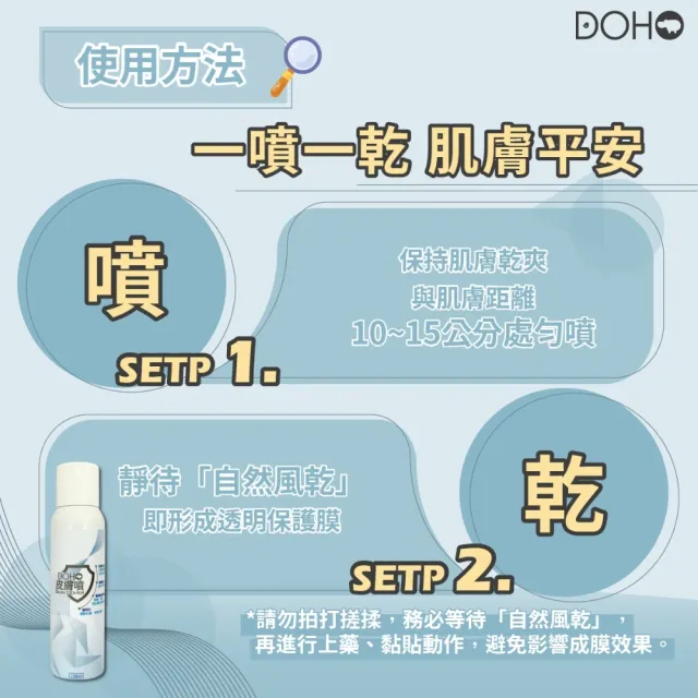 【DOHO】皮膚噴肌膚防護噴霧 150ml(肌內效貼防護加強)