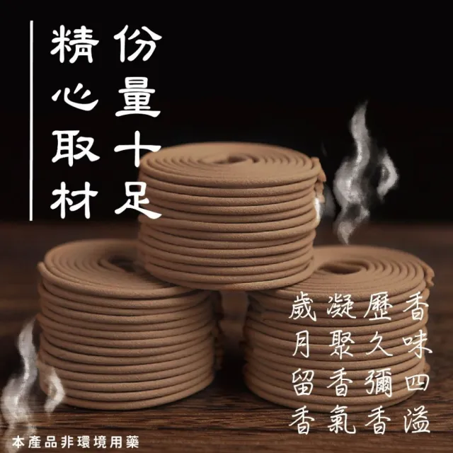 【香道】檀香環香盤 超值六盒組(鎮定心緒 天然楠木粘粉 淨化身心靈)