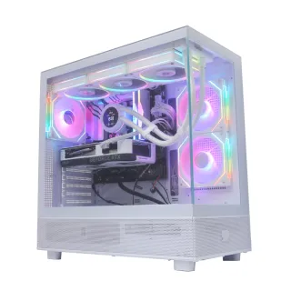 【華碩平台】i9 24核RTX 4060Ti{神帝星}液晶水冷海景房電競機(i9-14900KF/B760/64G D5/2TB/WiFi6)