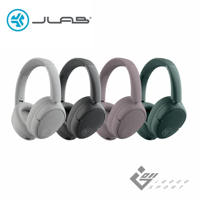 JLab Jbuds Lux ANC 降噪耳罩式藍牙耳機(空間音訊 LE Audio 通透模式 音樂共享 Type-C)