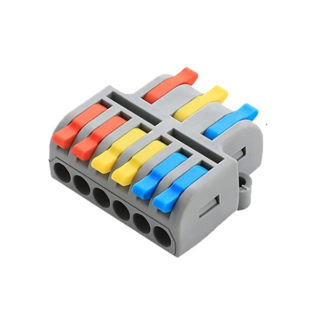 【青禾坊】3進6出 C36C 接頭-10入 接線端子 快接端子 電火布 絕緣膠帶 配線 