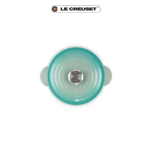 【Le Creuset】萬用窈窕琺瑯鑄鐵鍋 18(薄荷綠-鋼頭)