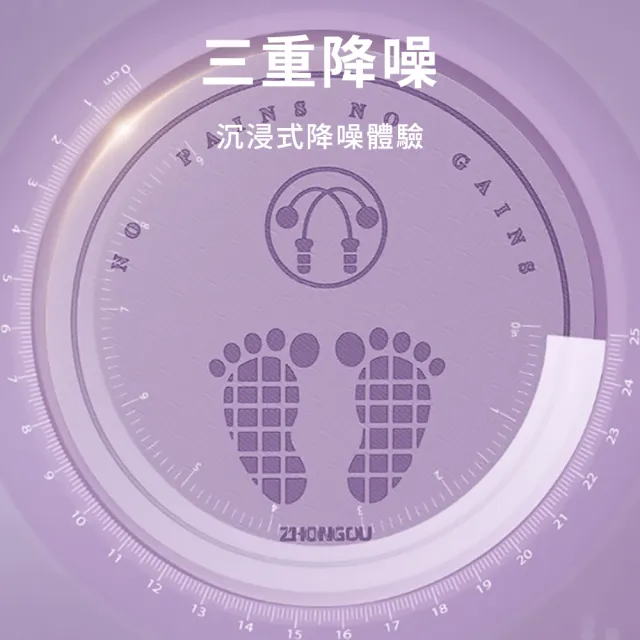 【Cube】20mm TPE加厚靜音跳繩墊 減震隔音圓形地墊 家用跳操瑜伽墊 室內健身墊  禮物 618