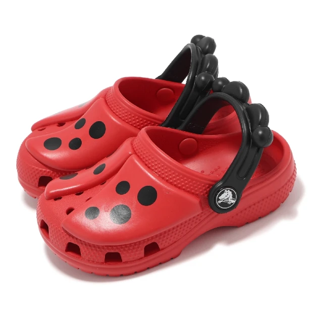 Crocs 洞洞鞋 Classic Iam Ladybug T 小童 校園紅 黑 經典瓢蟲克駱格 小朋友 卡駱馳(2100166WG)