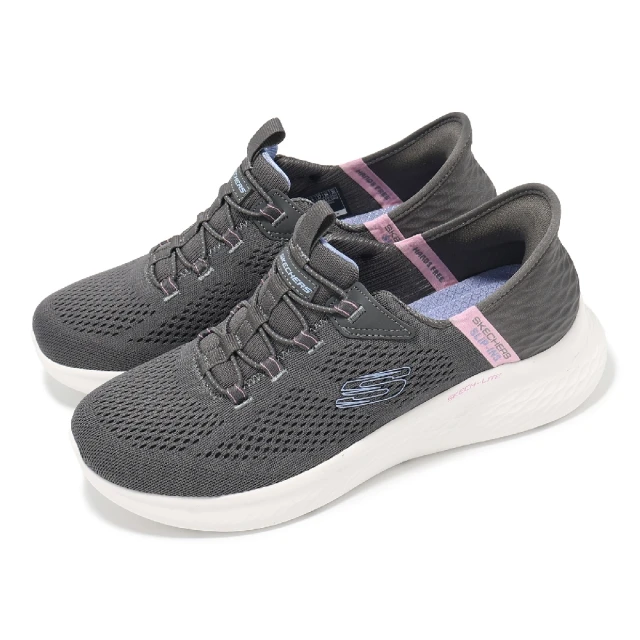 SKECHERS 休閒鞋 Skech-Lite Pro-True Story Slip-Ins 女鞋 灰 健走 懶人鞋(150017-CCMT)