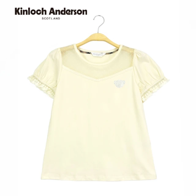 Kinloch Anderson 網布蕾絲棉T 金安德森女裝(KA1153030)