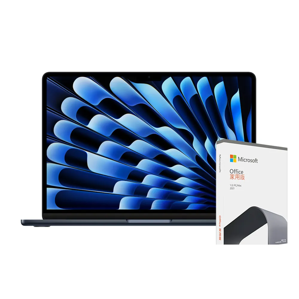 【Apple】Office 2021家用版★MacBook Air 13.6吋 M3 晶片 8核心CPU 與 8核心GPU 8G/256G SSD