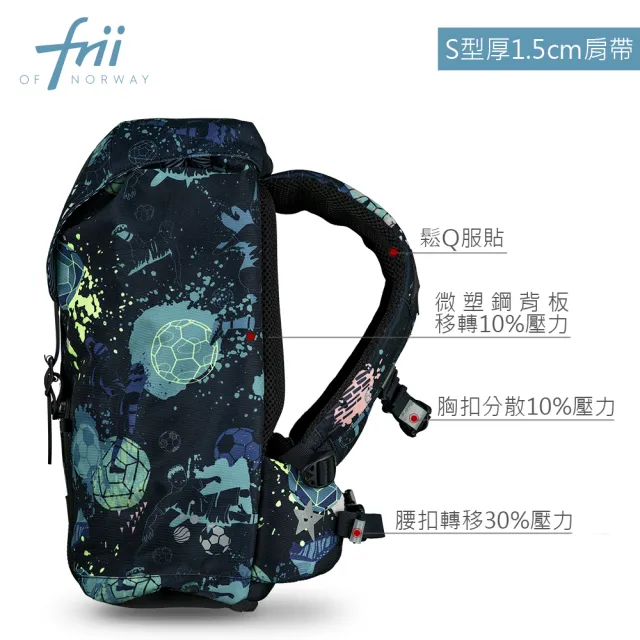 【Frii】22L 750g｜羽量護脊書包｜贈隨機小包&隨機小禮物(Frii自由想像精選  原廠授權 適用身高100-145cm)