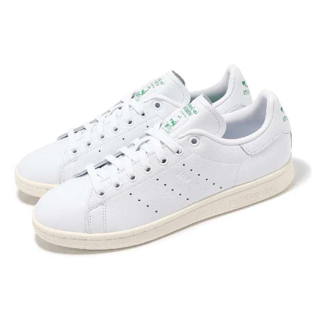 adidas 愛迪達 休閒鞋 Stan Smith 男鞋 女鞋 白 綠 史密斯 皮革 奶油底 三葉草 愛迪達(ID5134)