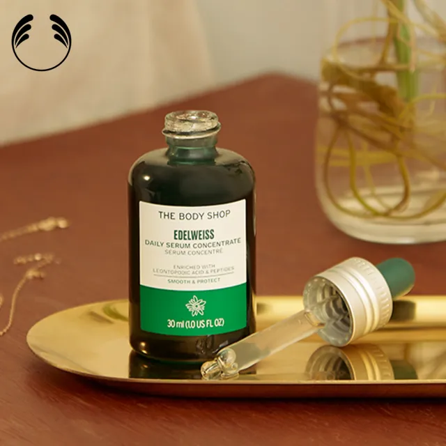 【THE BODY SHOP 美體小舖】雪絨花 漾顏奇肌活顏素-30ML(精華液)