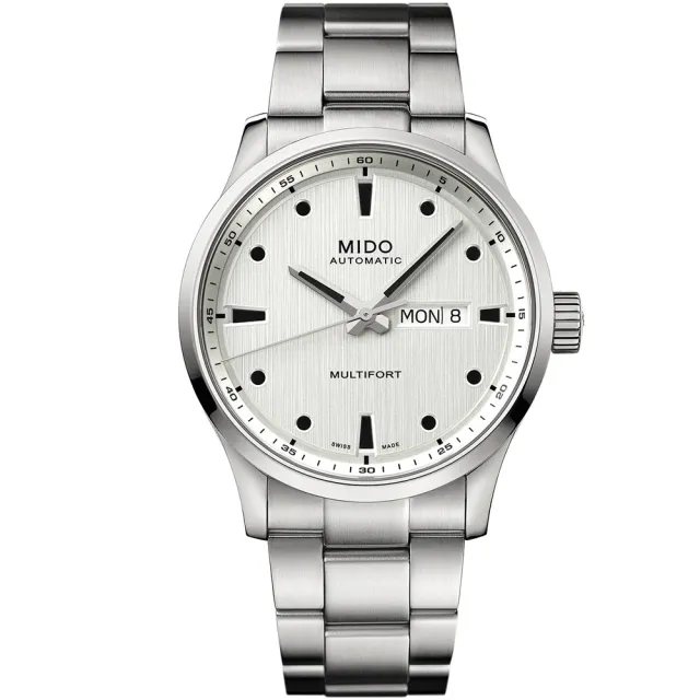 【MIDO 美度 官方授權】MULTIFORT M 先鋒 80小時動力儲存機械錶-42mm 禮物(M0384301103100)