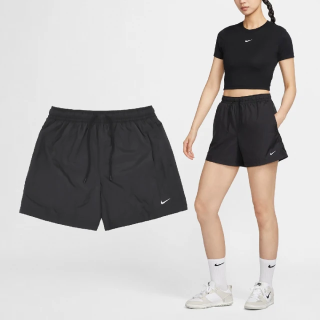 NIKE 耐吉 短褲 NSW Classic Wovens Mid-Rise Shorts 女款 黑 中腰 褲子(FV7558-010)